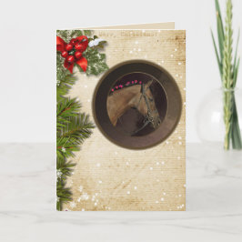 馬のテーマクリスマスカード&封筒;カスタマイズ! シーズンカード