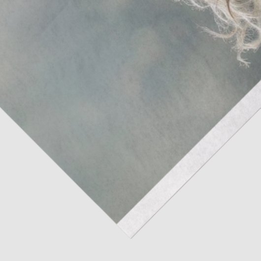 馬のデクページのような茶色の白いクリデール 薄葉紙 (詳細)