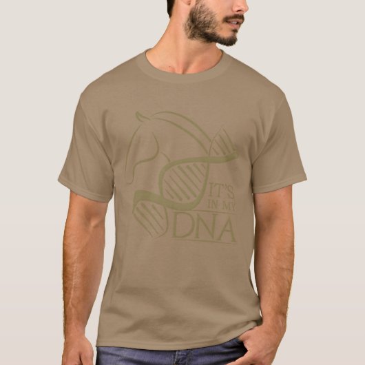 馬のデザインは私のDNAの友人に Tシャツ (正面)