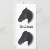 馬のデザインブックマーク (裏面)