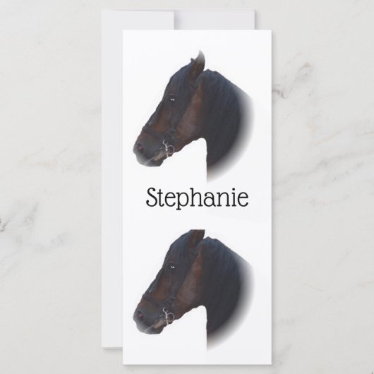 馬のデザインブックマーク (正面)