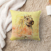 馬のデザイン2の枕 クッション (ブランケット)