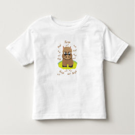 馬のデザイン トドラーTシャツ