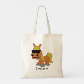 馬のデザイン トートバッグ (裏面)