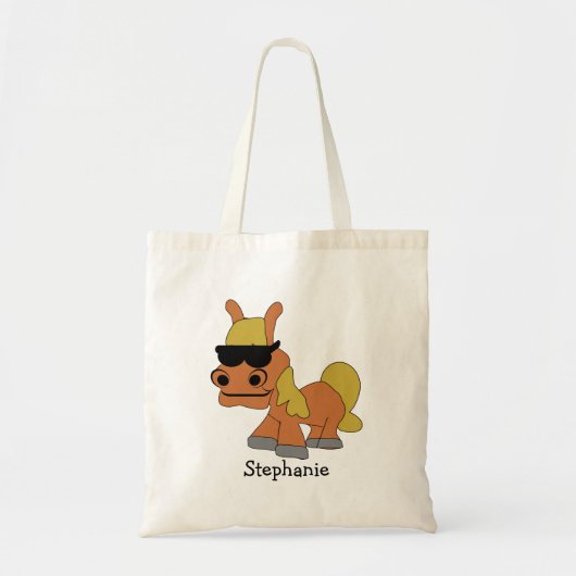馬のデザイン トートバッグ (正面)