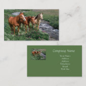 馬のトリオの名刺 名刺 (正面/裏面)