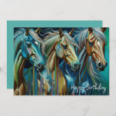 馬のトリオの誕生日 (正面/裏面)