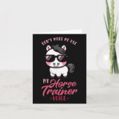 馬のトレーナーの声をエクエストリに使わせるな カード (正面)