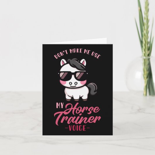馬のトレーナーの声をエクエストリに使わせるな カード (正面)