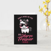 馬のトレーナーの声をエクエストリに使わせるな カード (黄色い花)