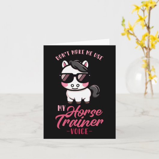 馬のトレーナーの声をエクエストリに使わせるな カード (黄色い花)