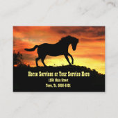 馬のトレーニング用品サービスレッスン 名刺 (正面)