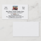 馬のトレーラーのキャンピングカー 名刺 (正面/裏面)