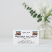 馬のトレーラーのキャンピングカー 名刺 (スタンド正面)