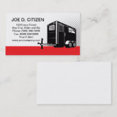 馬のトレーラーの賃借りの販売の名刺 名刺 (正面/裏面)