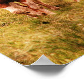 馬のトロッティング ポスター (角)