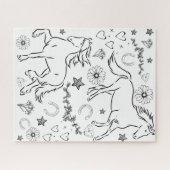 馬のドードルカラー ジグソーパズル (横)