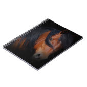 馬のノート、美しいアラビア湾馬頭 ノートブック (左側)