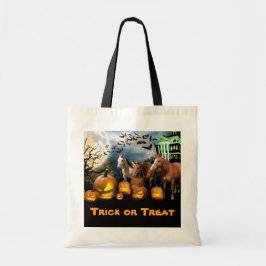 馬のハロウィンのトートバック トートバッグ