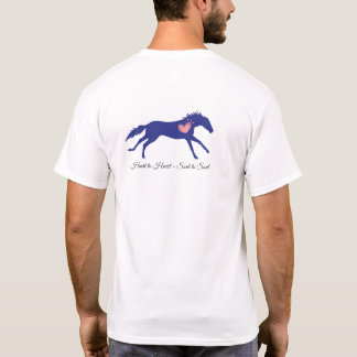馬のハートからハートヒーリングビベス Tシャツ