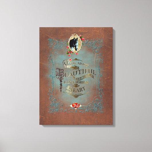 馬のハートで~キャンバスプリント キャンバスプリント (正面)