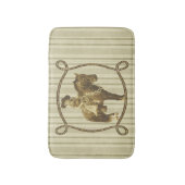 馬のバス・マットの西部のヴィンテージの女性のカーボーイ バスマット (正面縦)