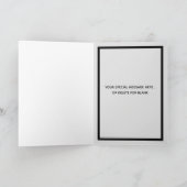 馬のパパおもしろい- Horse Photo Father's Day カード (内部)