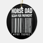 馬のパパスキャンで支払馬のパパ馬 セラミックオーナメント (左)