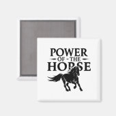 馬のパワー幸せな旧正月20中国の年 マグネット (正面/裏面)