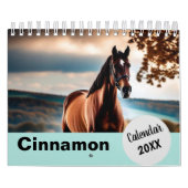 馬のパーソナライズされた写真の年あなたの独自の作成 カレンダー (カバー)