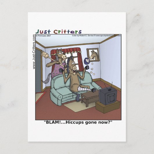 馬のヒカップ ポストカード (正面)