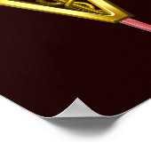 馬のヒンズー語/カドゥセウス獣医のシンボル ポスター (角)