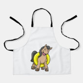 馬のビーチでスイムリング エプロン (正面)