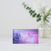 馬のビーチの歩行の名刺 名刺 (スタンド正面)