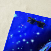 馬のビーチ走タオルのブルースターリーナイト ビーチタオル (インサイチュ)