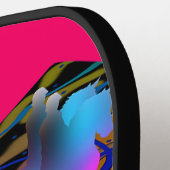 馬のピックボールパドルをprancing ピックルボールラケット (左詳細)