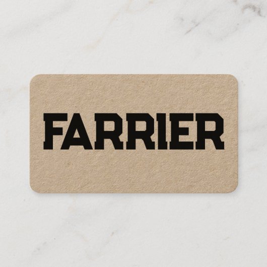 馬のフェリア 名刺 (正面)