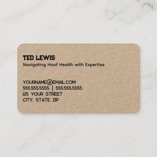 馬のフェリア 名刺 (裏面)