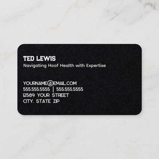 馬のフェリア 名刺 (裏面)