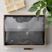 馬のフリージアン品種の水色 薄葉紙 (ギフト)