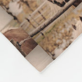 馬のフリースブランケット。 フリースブランケット (角)