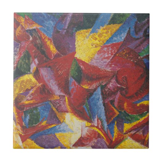 馬のプラスチック型枠- Umberto Boccioni タイル (正面)