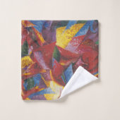 馬のプラスチック型枠- Umberto Boccioni バスタオルセット (ウォッシュタオル)