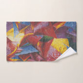 馬のプラスチック型枠- Umberto Boccioni バスタオルセット (ハンドタオル)