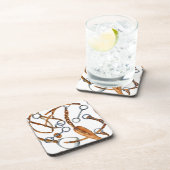 馬のプリントパターン コースター (右側)