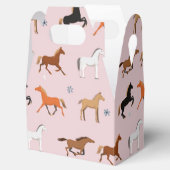 馬のプリントパターン,女性と女の子,女性のカーボーイ フェイバーボックス (オープン)