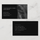 馬のプロフィパーソナライズされたルウマ科のフ 名刺 (正面/裏面)