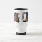 馬のプロフィールのプラスチックタンブラー トラベルマグ (中央)