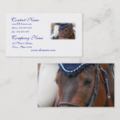 馬のプロフィールの名刺 名刺 (正面/裏面)