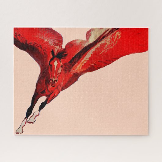 馬のペガサス飛んでいるス ジグソーパズル (横)